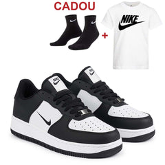 Incaltaminte din Piele Naturala, Negru/Alb