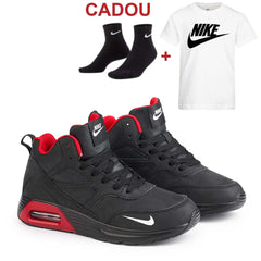 Ghete AM90 Imblanite, Negru/Rosu